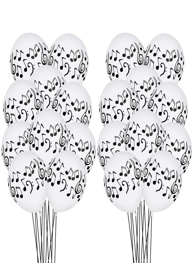 Lecpeting 30 Pcs Music Notes Balloons Music Party Decoration Balloons 12 Inches Latex Balloon for Musical Theme Birthday Party Decorations - Image 4